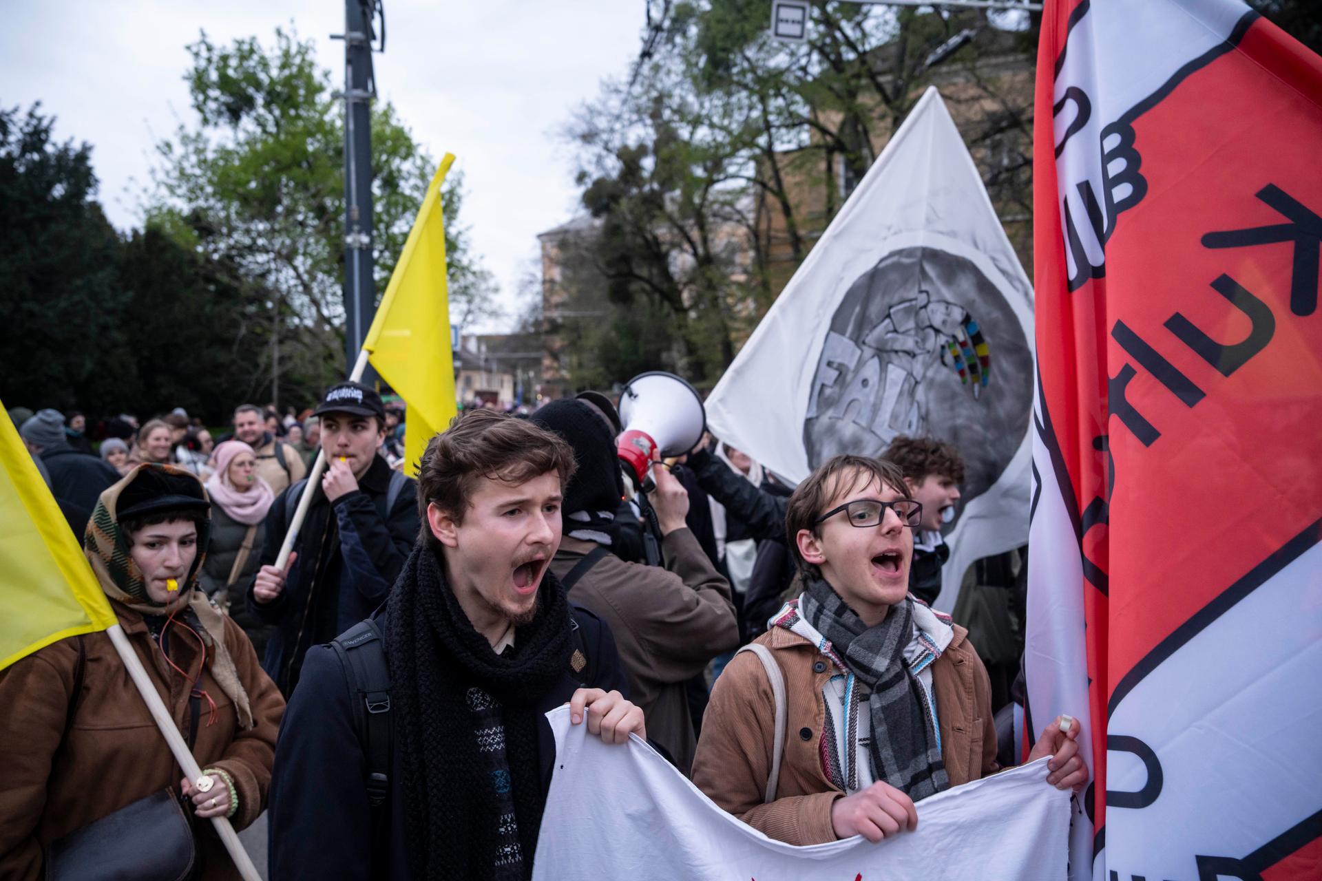Protest proti ministryni kultury Martině Šimkovičové, Bratislava, 31.3. 2026
Autor: Milan Jaroš