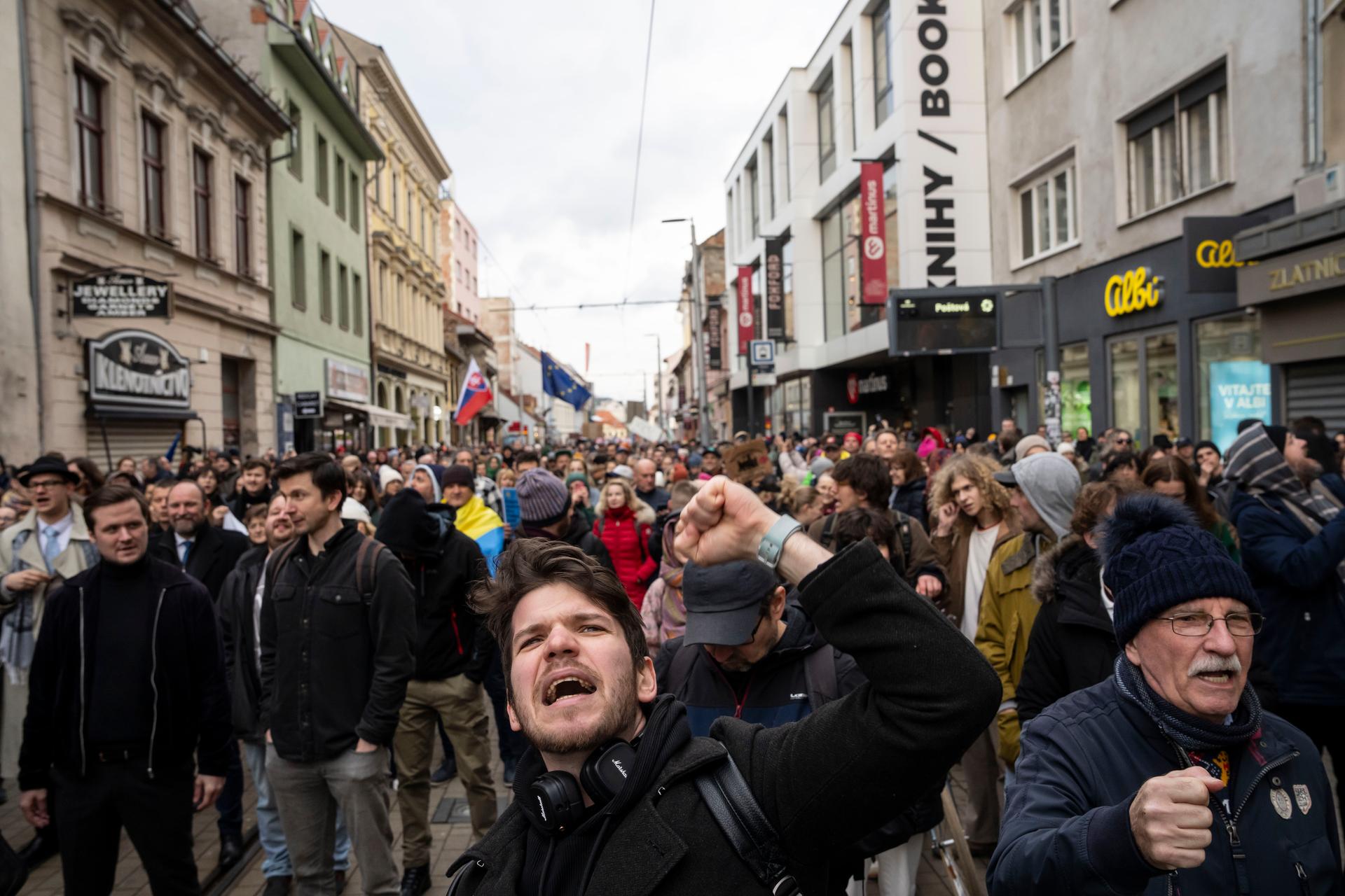 Protest proti ministryni kultury Martině Šimkovičové, Bratislava, 31.3. 2026
Autor: Milan Jaroš