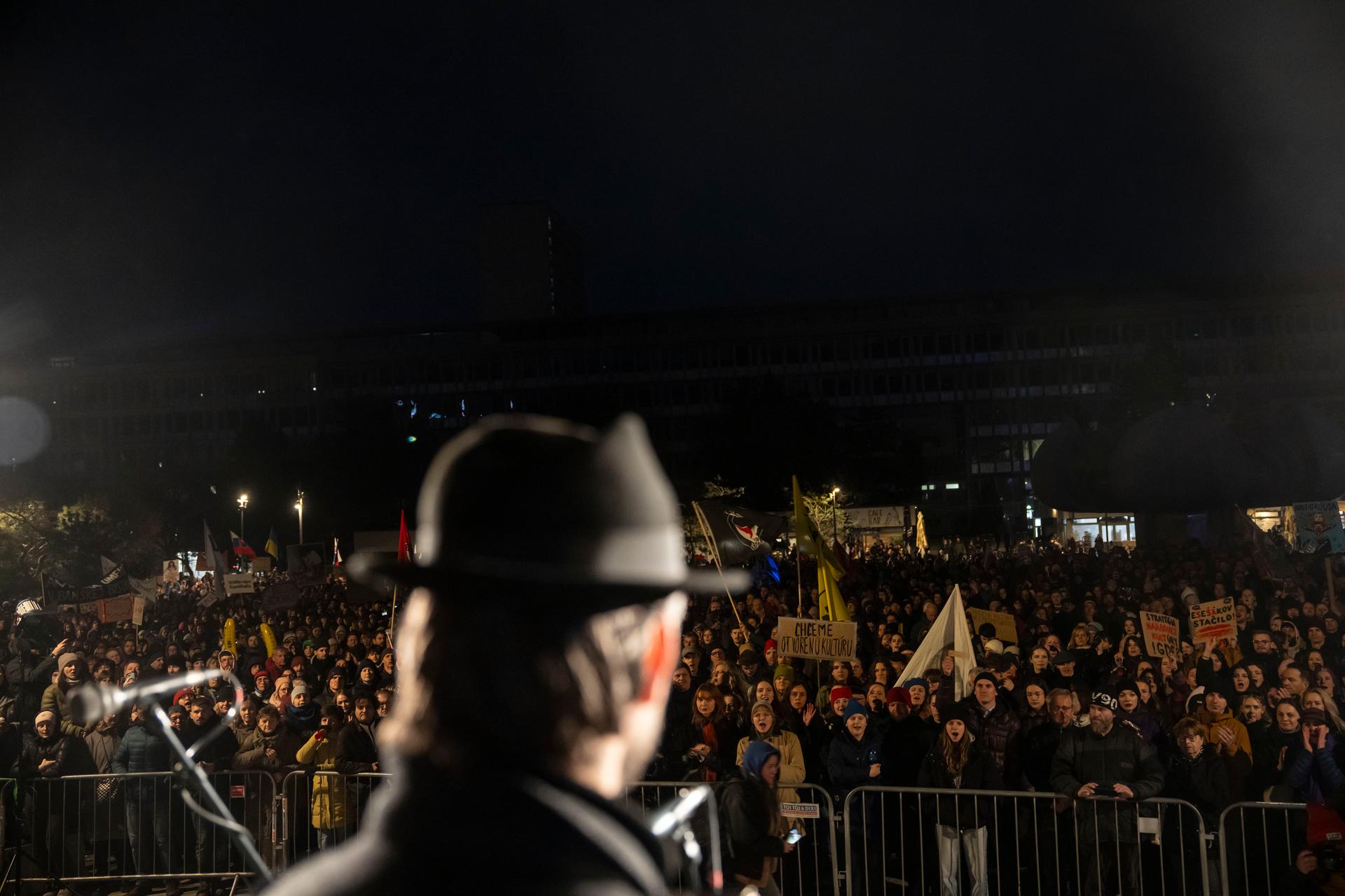 Protest proti ministryni kultury Martině Šimkovičové, Bratislava, 31.3. 2026
Autor: Milan Jaroš
