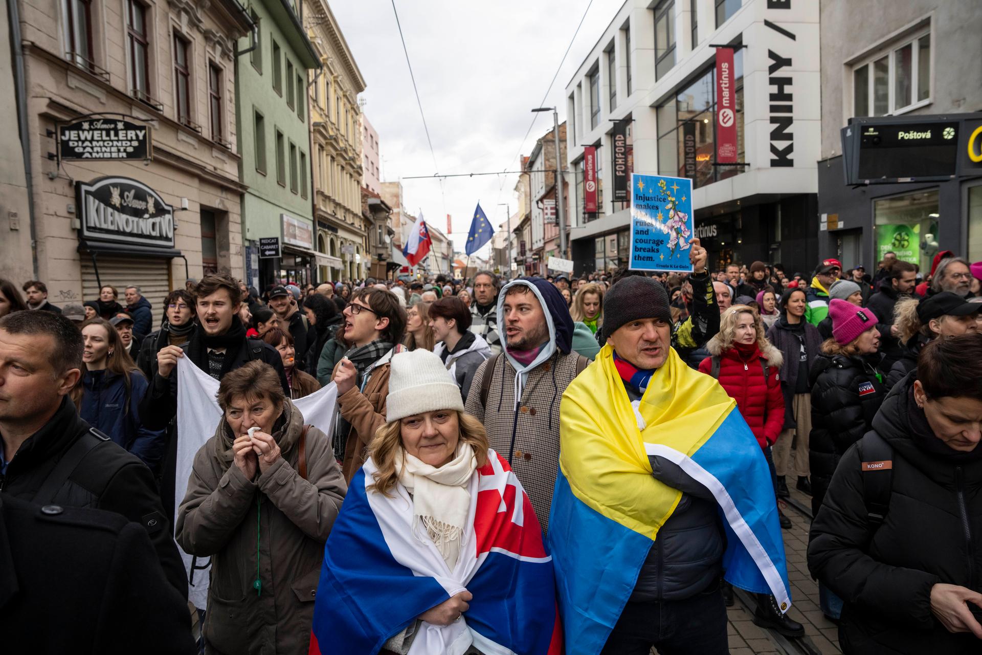 Protest proti ministryni kultury Martině Šimkovičové, Bratislava, 31.3. 2026
Autor: Milan Jaroš