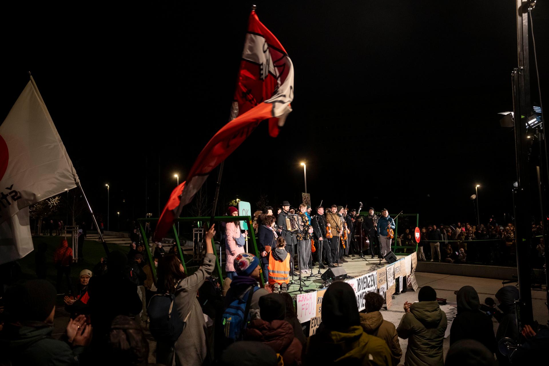 Protest proti ministryni kultury Martině Šimkovičové, Bratislava, 31.3. 2026
Autor: Milan Jaroš