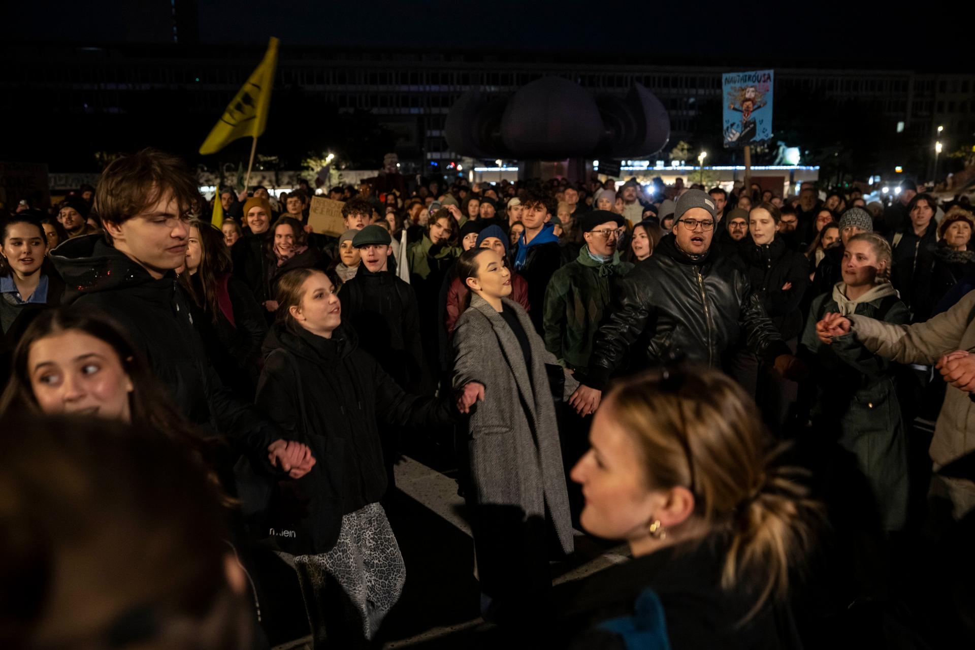 Protest proti ministryni kultury Martině Šimkovičové, Bratislava, 31.3. 2026
Autor: Milan Jaroš