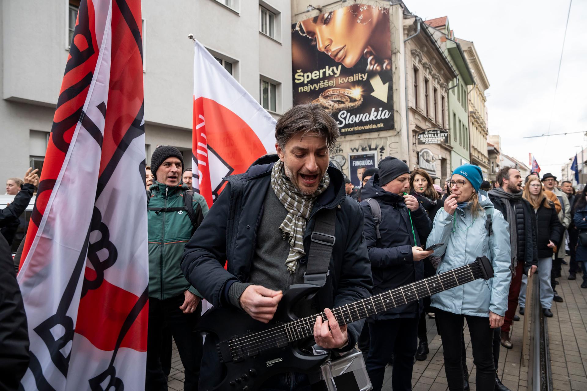 Protest proti ministryni kultury Martině Šimkovičové, Bratislava, 31.3. 2026
Autor: Milan Jaroš