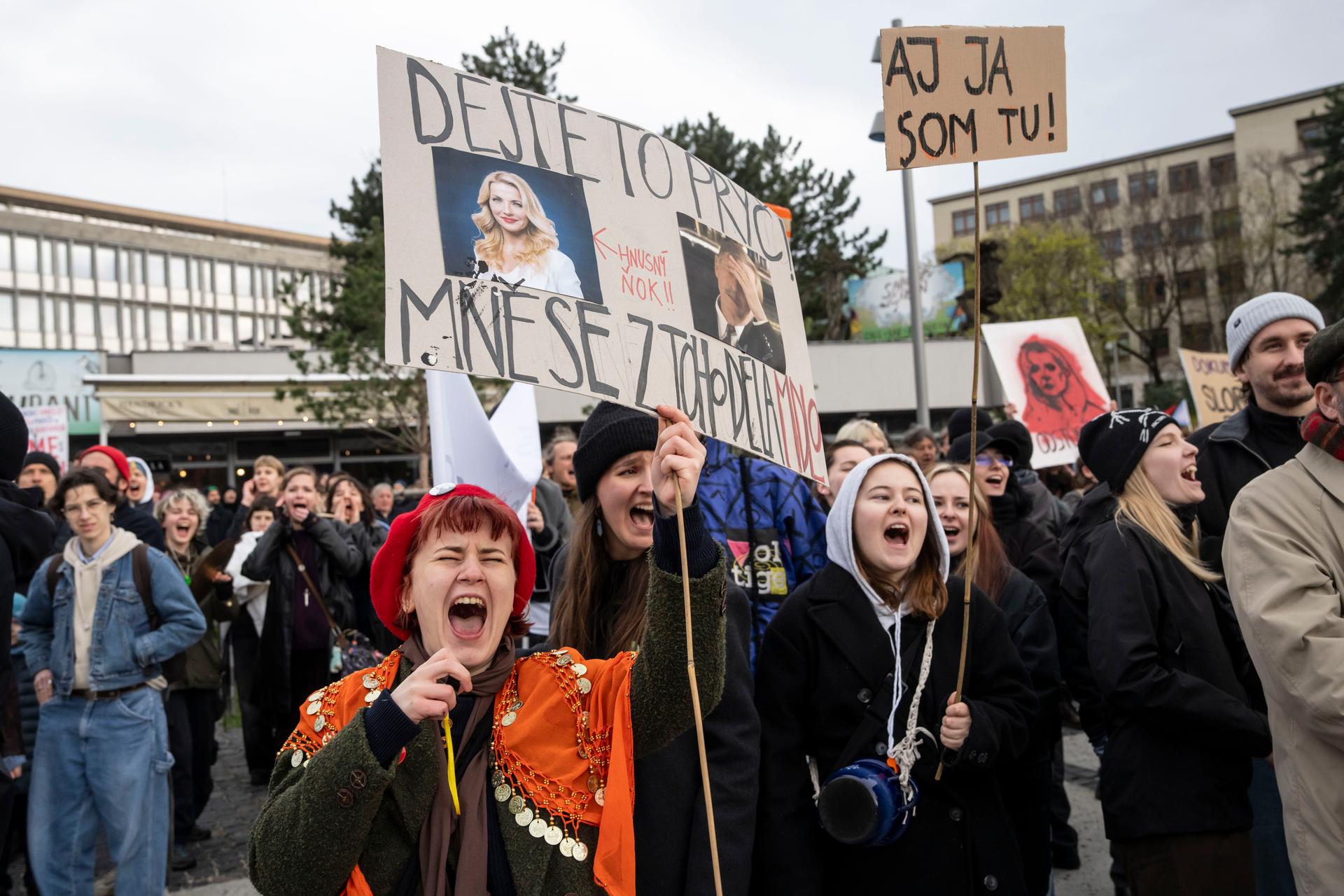 Protest proti ministryni kultury Martině Šimkovičové, Bratislava, 31.3. 2026
Autor: Milan Jaroš