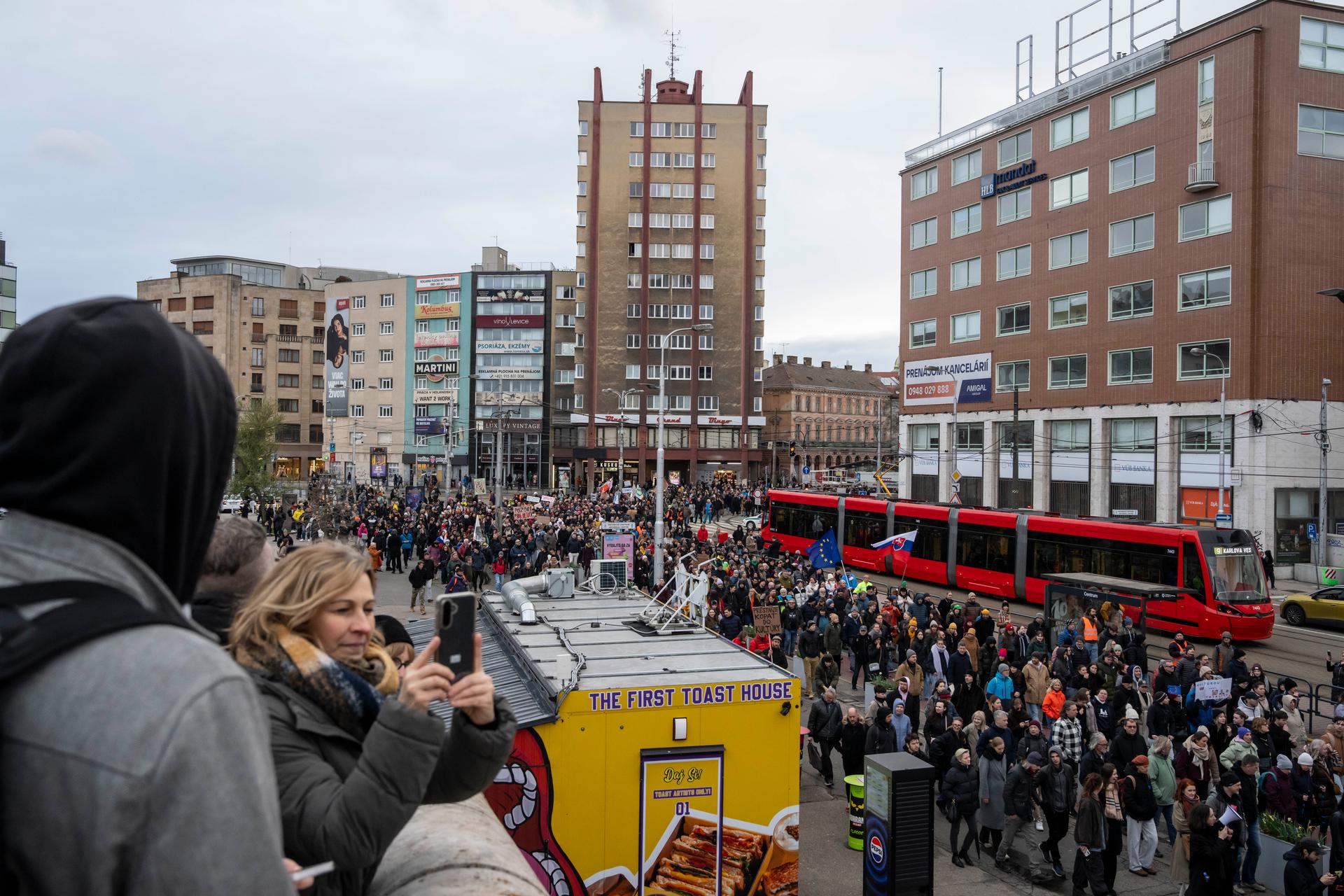 Protest proti ministryni kultury Martině Šimkovičové, Bratislava, 31.3. 2026
Autor: Milan Jaroš