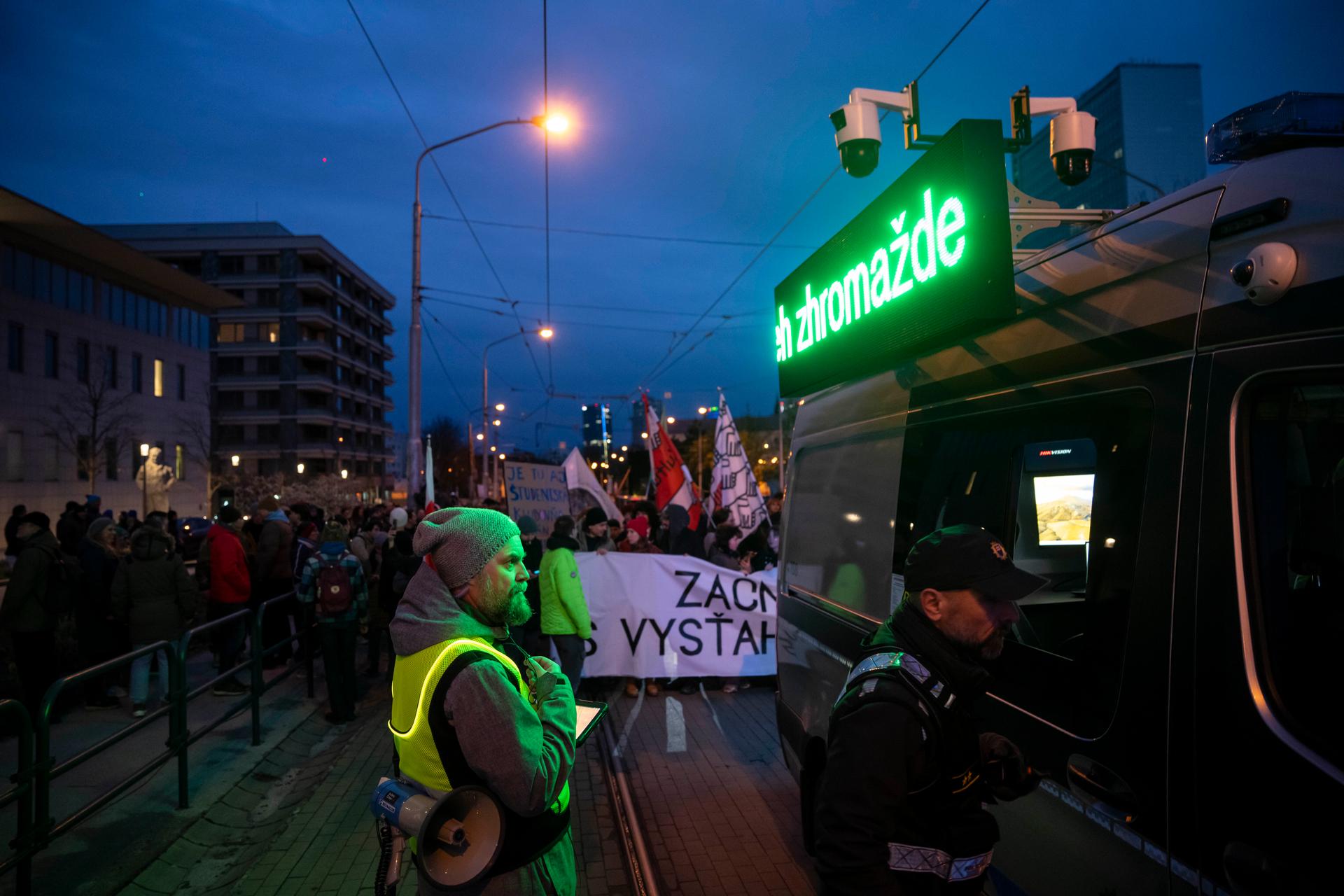 Protest proti ministryni kultury Martině Šimkovičové, Bratislava, 31.3. 2026
Autor: Milan Jaroš