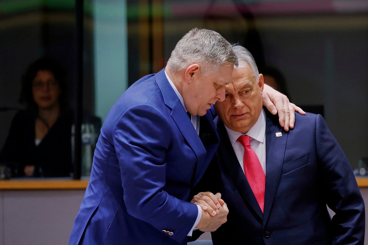 Viktor Orbán a Robert Fico.