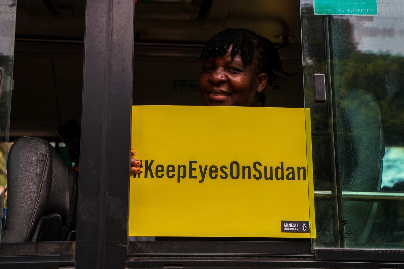 Demonstration in Nairobi to mark the anniversary of the civil war in Sudan