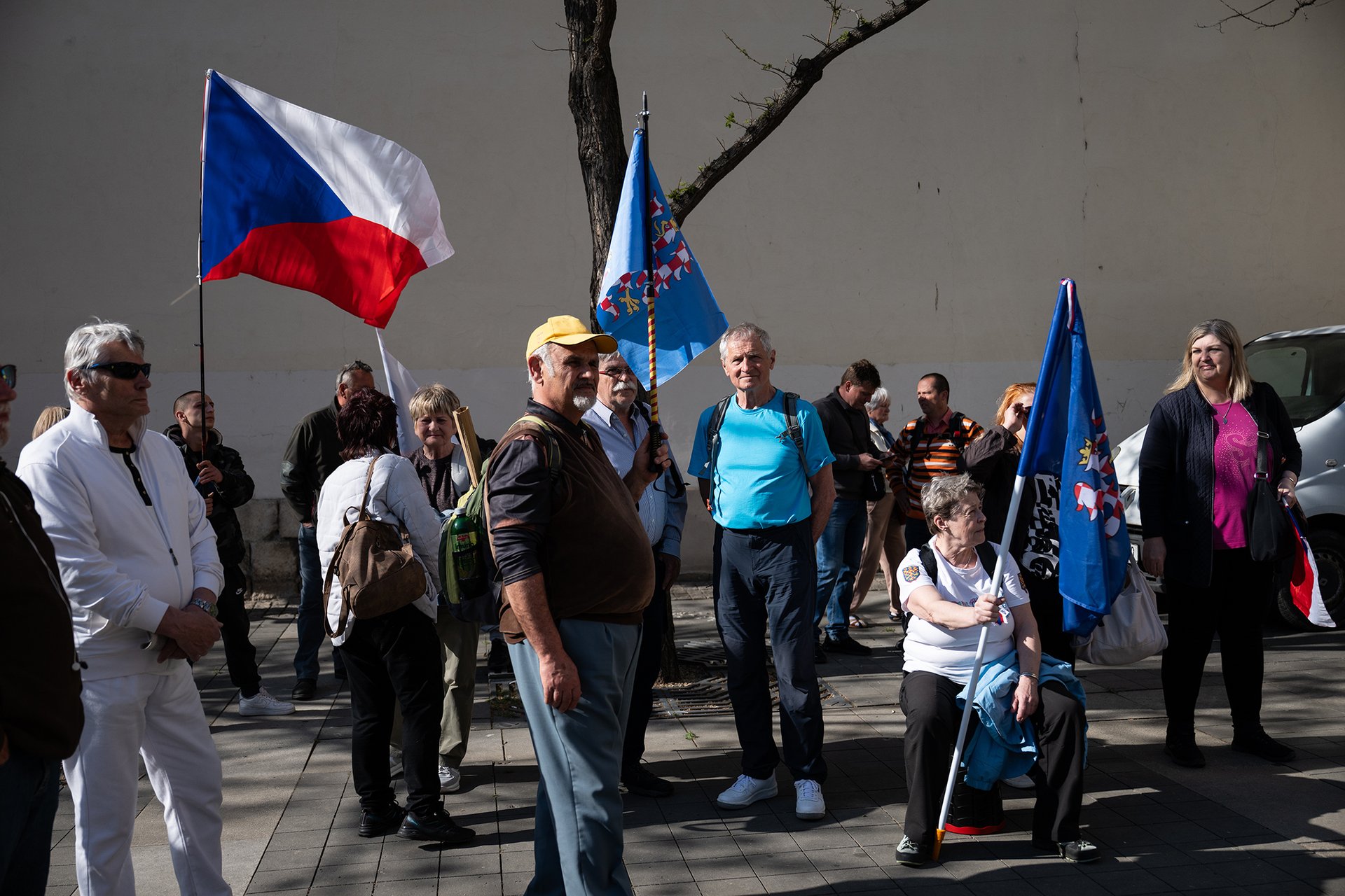 Demonstrace SPD proti sjezdu sudetských Němců v Brně
Autor: Matěj Stránský