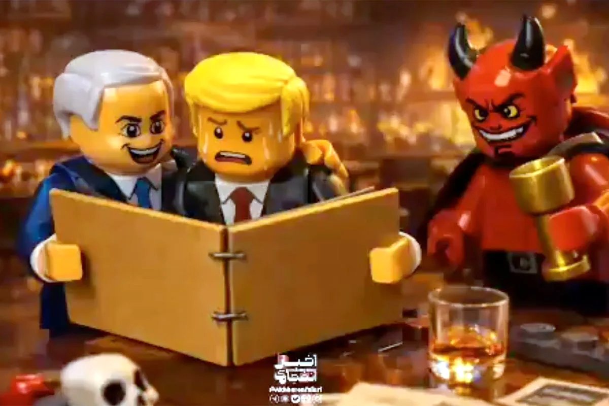 Virální souboj o morálku vyhrává Írán. V propagandě mu pomáhají i legopanáčci