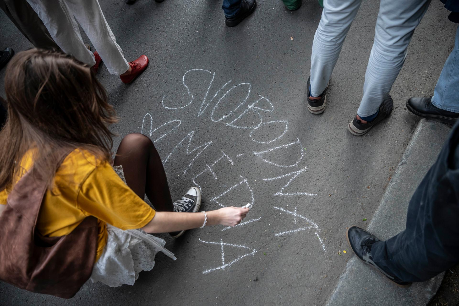 Shromáždění "Ruce pryč od médií“ 
Autor: Milan Jaroš