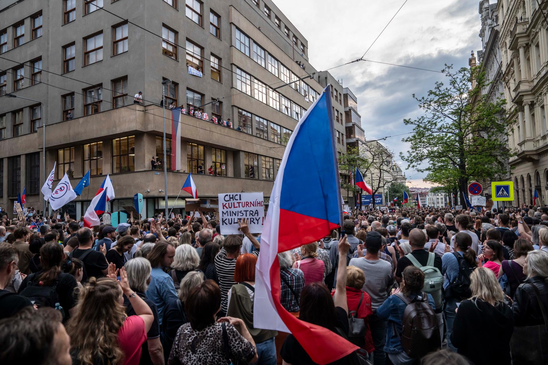 Shromáždění "Ruce pryč od médií“ 
Autor: Milan Jaroš