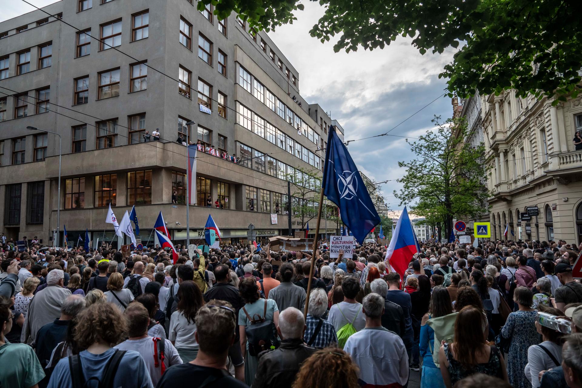 Shromáždění "Ruce pryč od médií“ 
Autor: Milan Jaroš