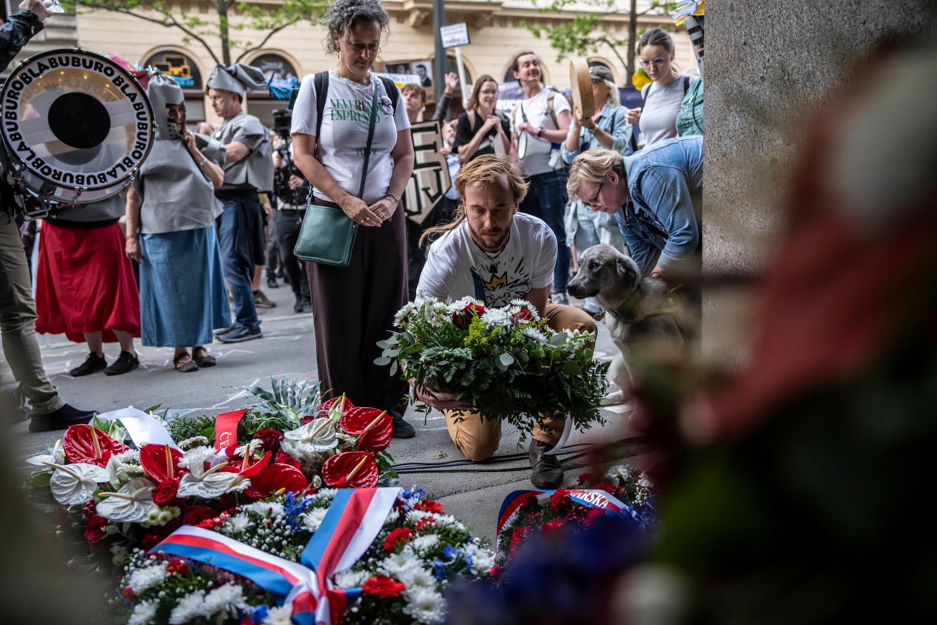 Shromáždění "Ruce pryč od médií“ 
Autor: Milan Jaroš