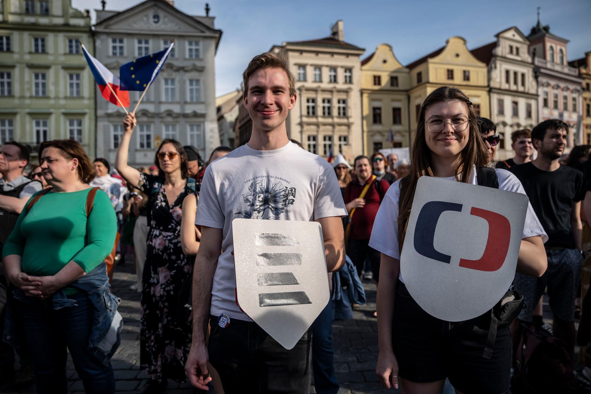 Shromáždění "Ruce pryč od médií“ 
Autor: Milan Jaroš