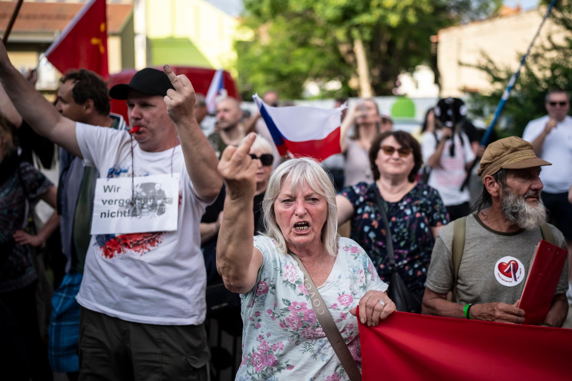Odpůrci Sudetoněmeckého sjezdu v Brně, 23.5. 2026
Autor: Milan Jaroš