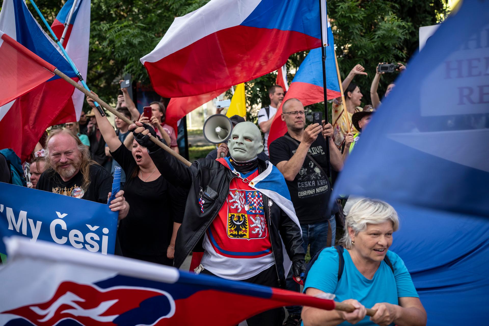Odpůrci Sudetoněmeckého sjezdu v Brně, 23.5. 2026
Autor: Milan Jaroš