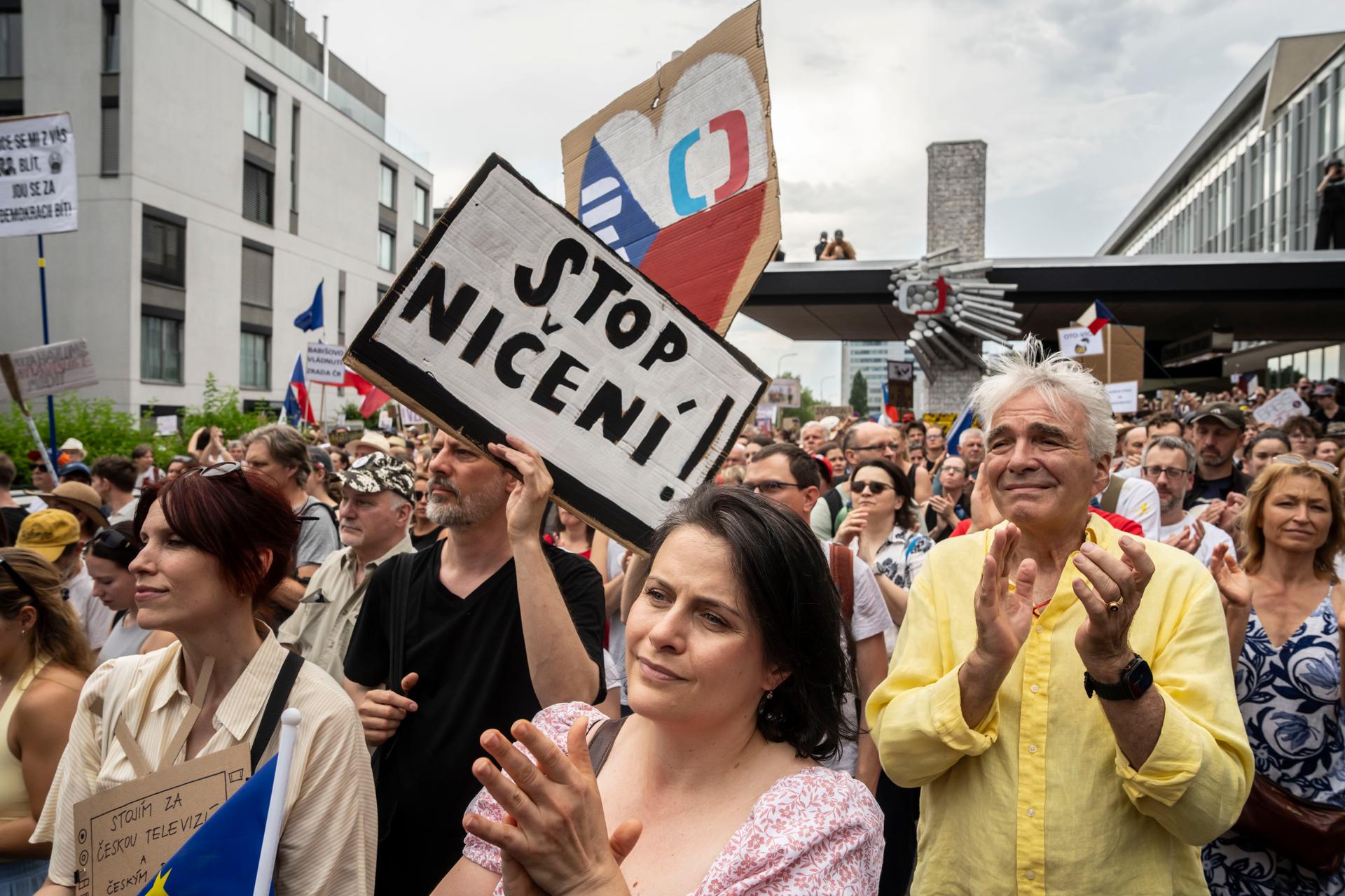 Demonstrace na podporu veřejnoprávních médií
Autor: Milan Jaroš