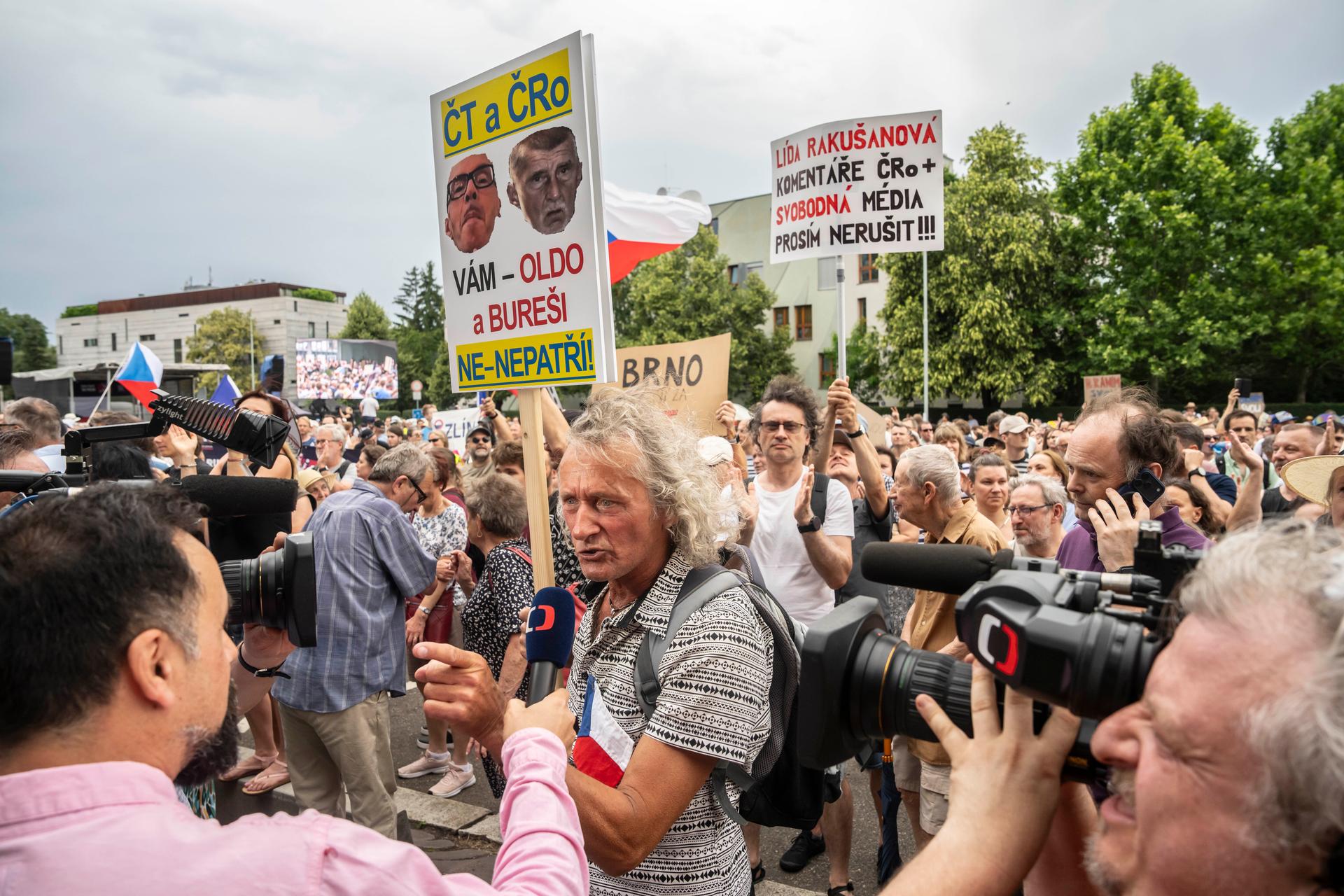 Demonstrace na podporu veřejnoprávních médií
Autor: Milan Jaroš