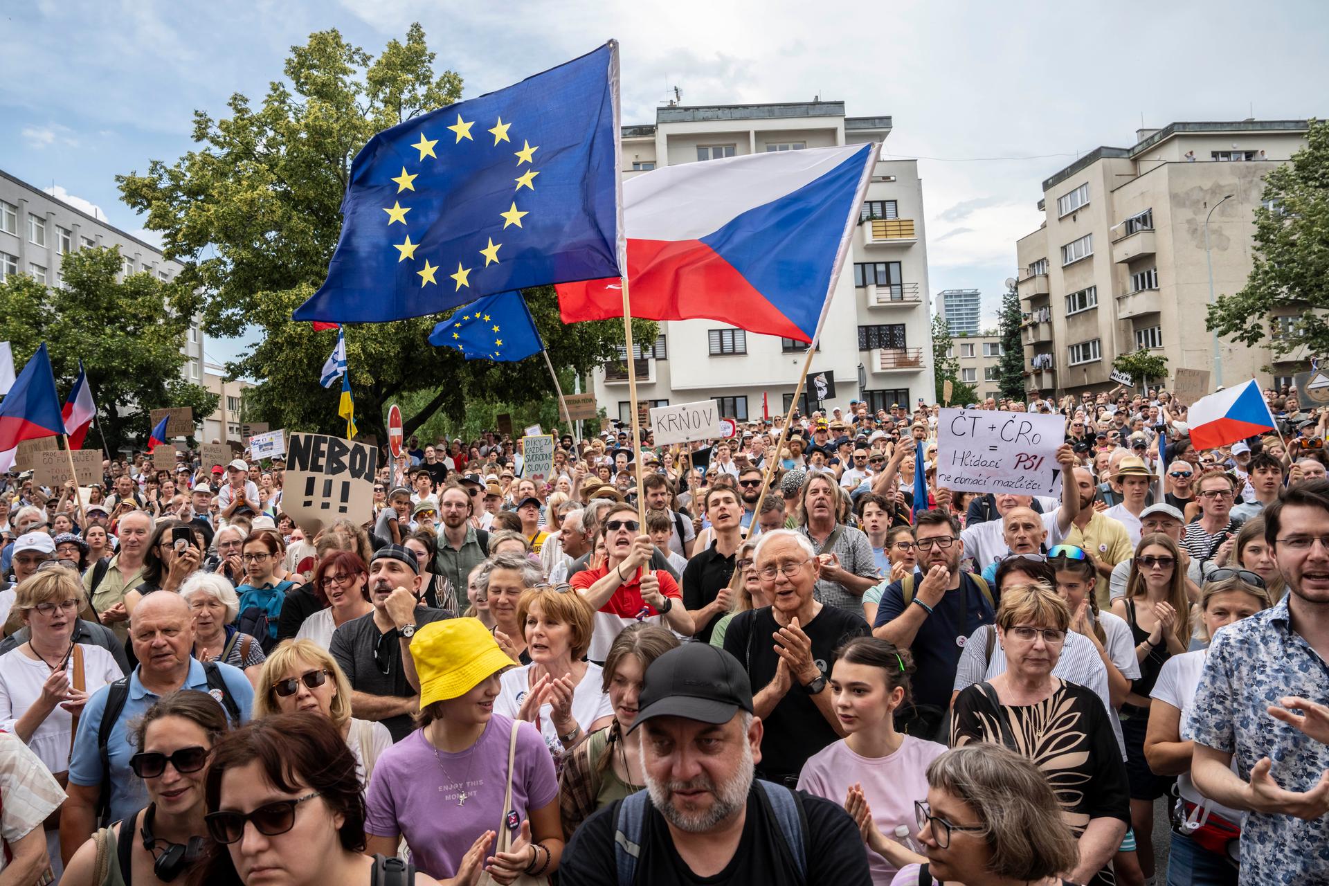 Demonstrace na podporu veřejnoprávních médií
Autor: Milan Jaroš