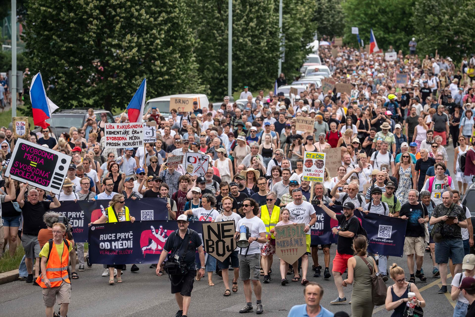 Demonstrace na podporu veřejnoprávních médií
Autor: Milan Jaroš
