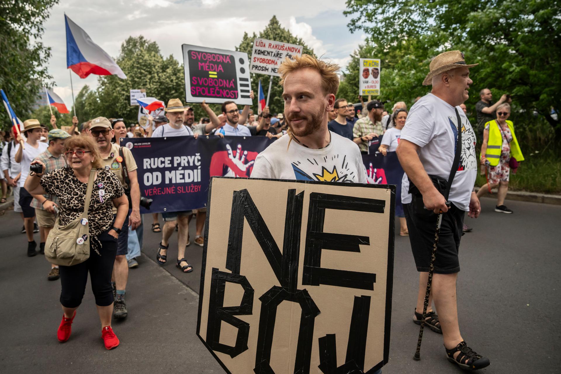 Demonstrace na podporu veřejnoprávních médií
Autor: Milan Jaroš