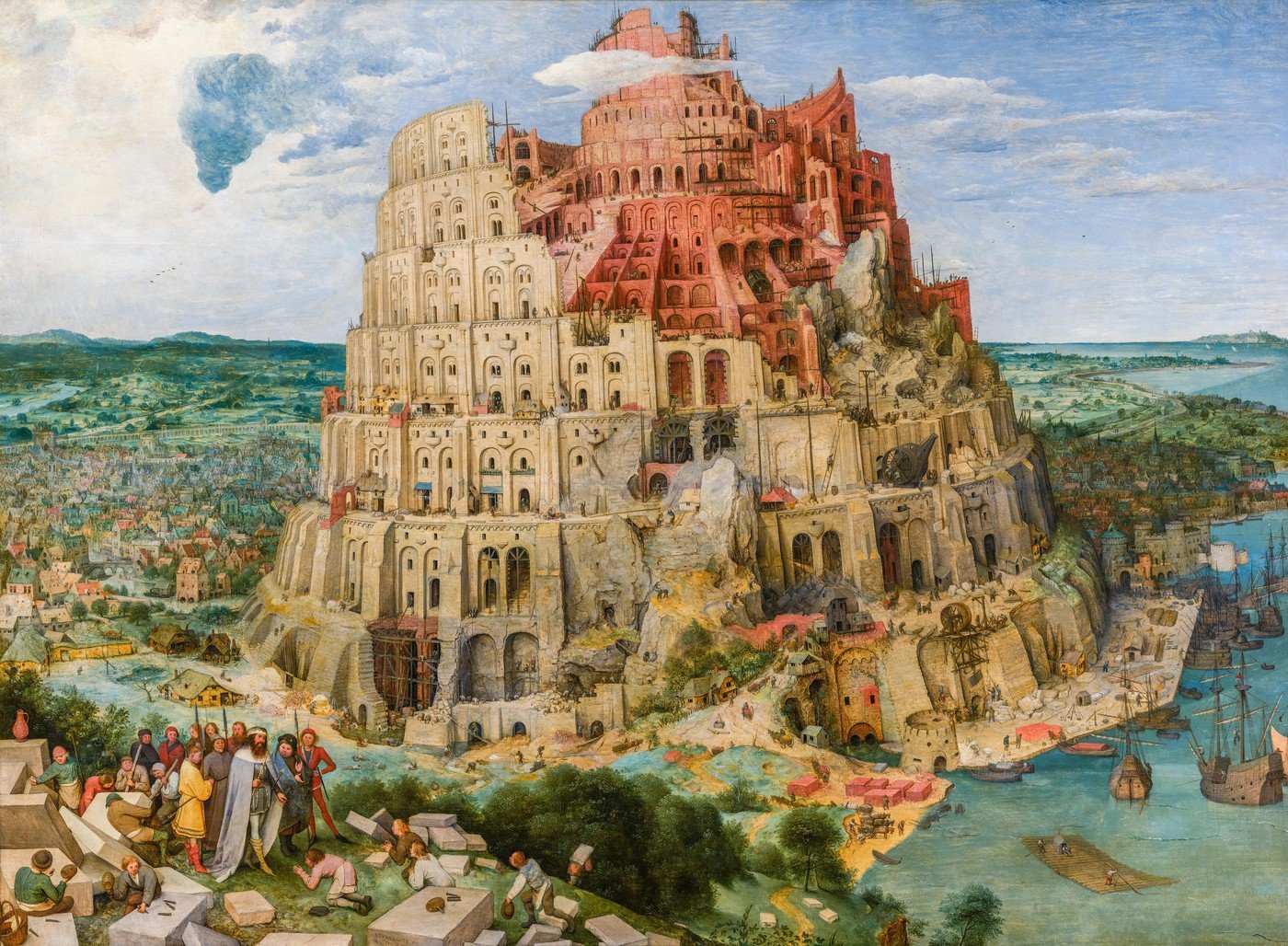 A vtipy už vůbec ne. (Babylonská věž, Pieter Bruegel, 1563)