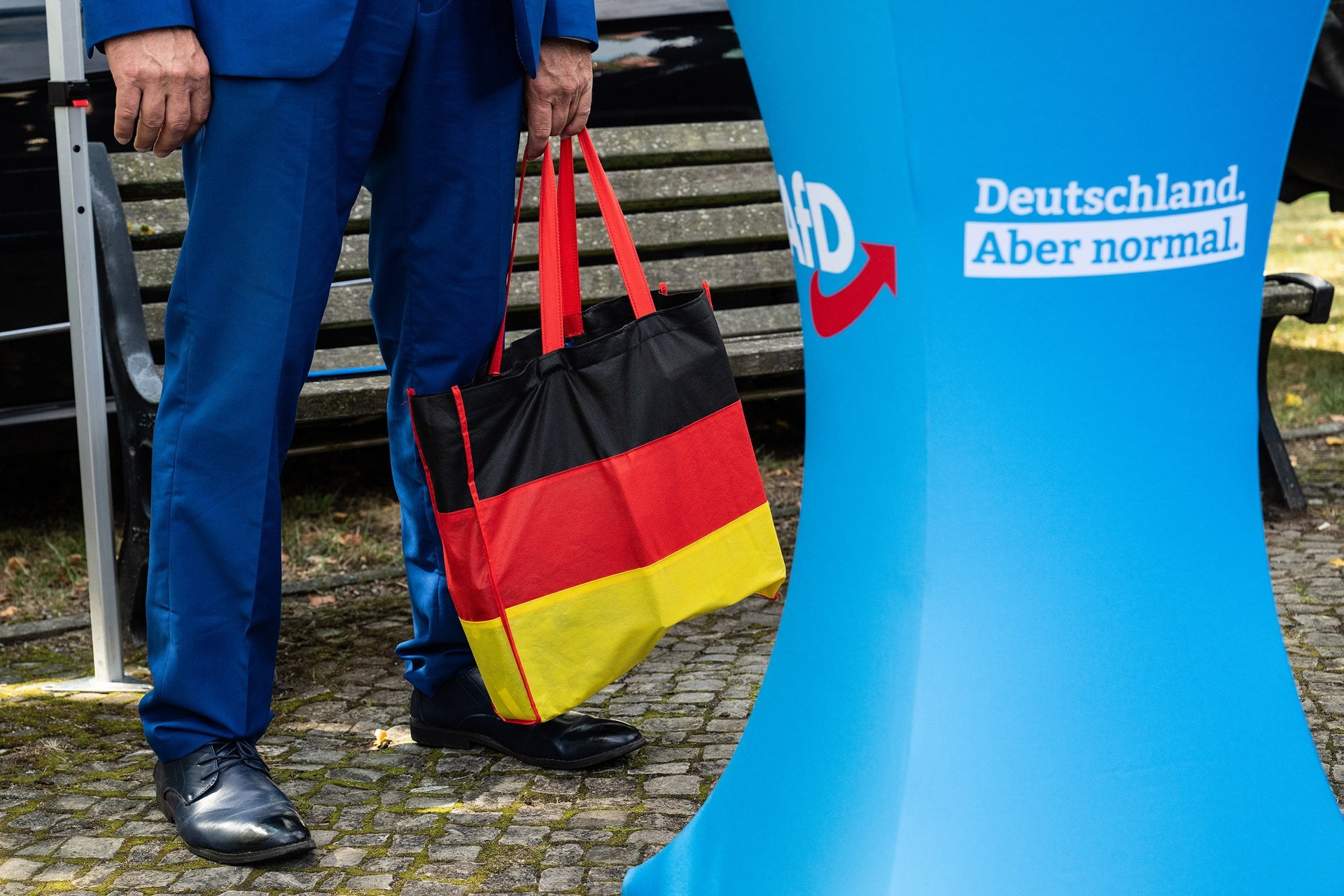 Předvolební kampaň AfD, Oranienbaum
Autor: Matěj Stránský