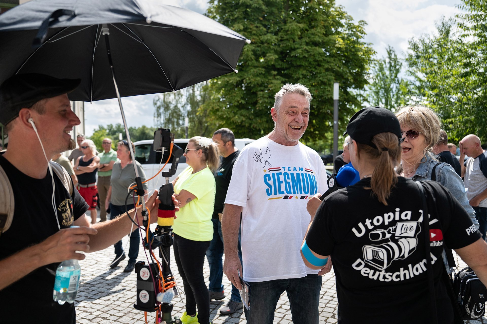 Předvolební kampaň AfD, Coswig
Autor: Matěj Stránský