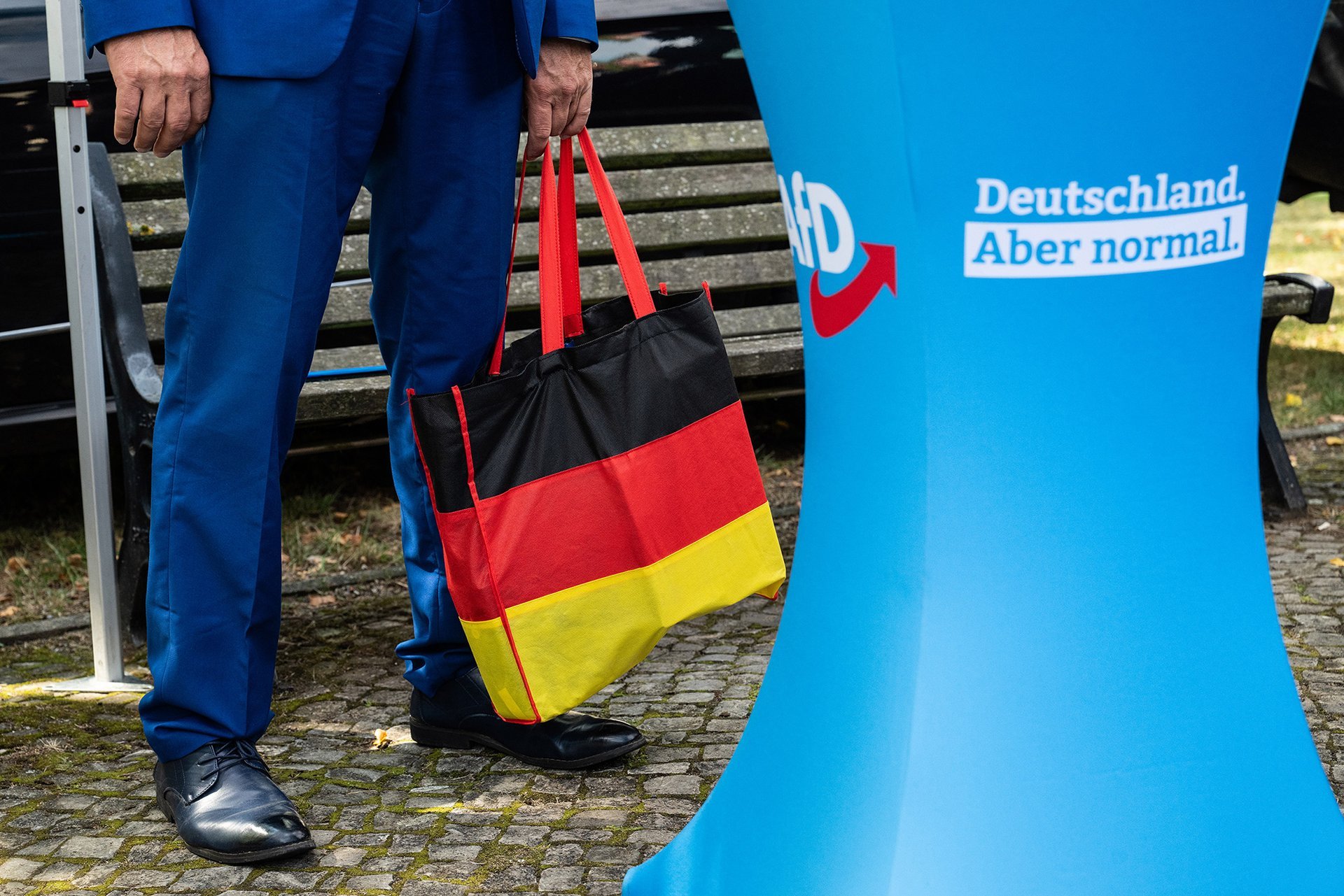 Předvolební kampaň AfD, Oranienbaum
Autor: Matěj Stránský
