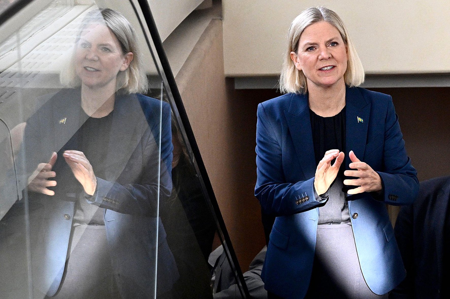 Stockholm, Sweden. 28th Sep, 2026. Social Democratic leader Magdalena Andersson is ending her attempt to form a new government in Sweden, and returning the exploratory mandate to the Speaker, she announced at a press conference in the Swedish parliament R
