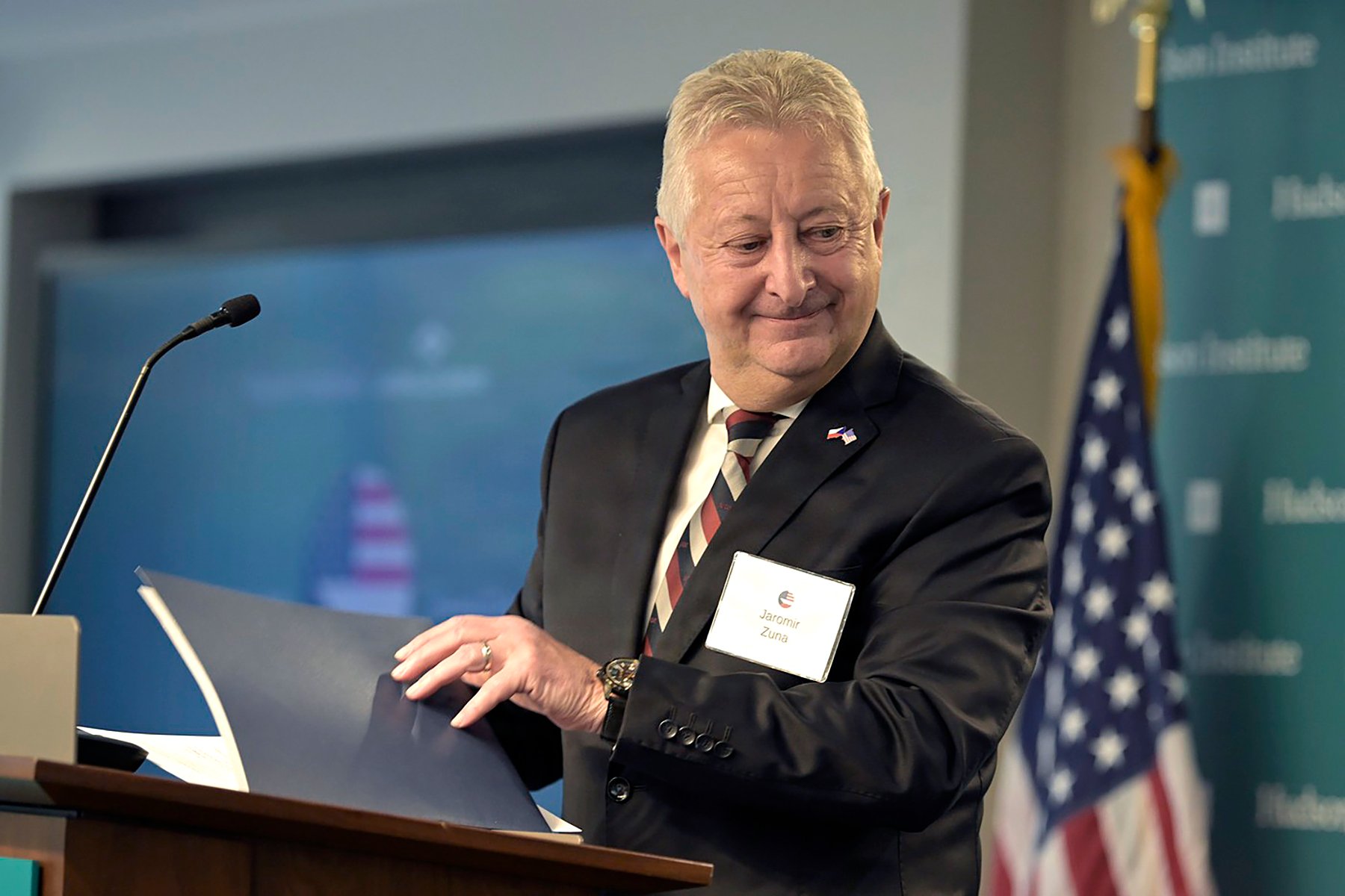 DC: Czech Deputy PM and Defense Minister Jaromir Zuna  hold a Defense and Security forum