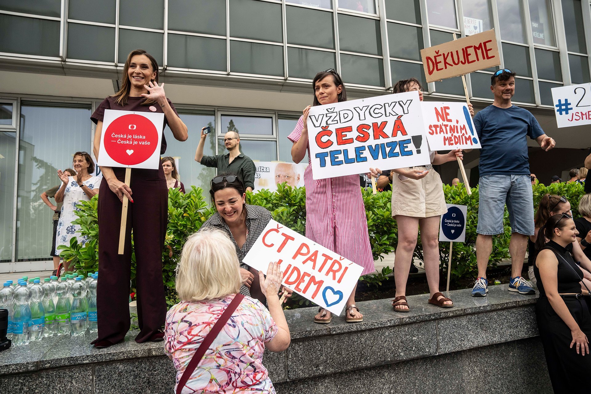 Demonstrace na podporu veřejnoprávních médií