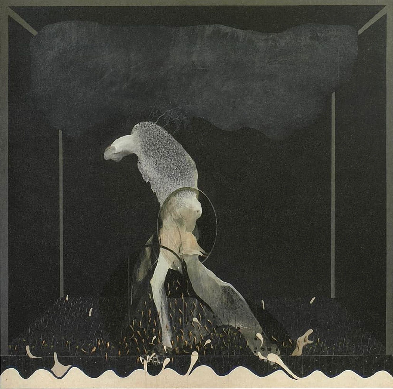 Zahradník. (Lynchova litografie Gardenback vystavená loni v DOXu)